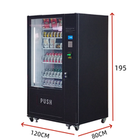 Distributeur automatique intelligent de cosmétiques, aliments, snacks, boissons, avec refroidissement, lecteur de cartes, SDK, code QR, monnayeur et gestion cloud