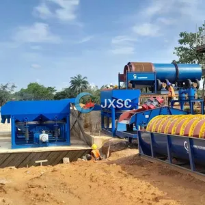 Máquina de beneficio de mina de estaño aluvial de alta recuperación planta de procesamiento de lavado de mineral de estaño
