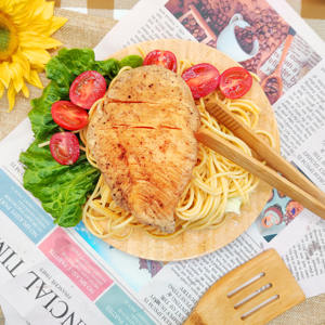 Juego de Utensilios de Cocina, Pinzas para Alimentos de Bambú con Mango de Madera y Acero Inoxidable, Herramientas de Cocina para Ensaladas y Tostadas - Product Image 5