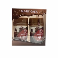 MAGIC CASA Rouge à lèvres chocolat Teinte longue durée Imperméable Gloss à lèvres liquide Brillant Velours Miroir Gloss à lèvres Ensemble de gloss à lèvres Cosmétique