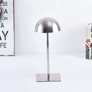 Recién llegados, estante de exhibición de corbata de sombrero de ropa de metal cepillado de lujo, puede regular el soporte de exhibición de acero inoxidable - Product Image 3