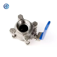Vanne à boisseau sphérique manuelle sanitaire à trois pièces à dégagement rapide DN6-DN50 Q11F-16P OEM