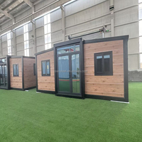 Maison conteneur préfabriquée pliable et extensible de 20 pieds ou 40 pieds, 2, 3, 4 ou 5 chambres, maison mobile compacte avec terrasse