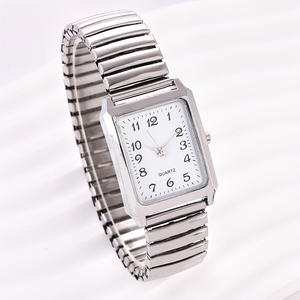 Reloj de Pulsera Elíptico con Correa de Resorte D-06019, Reloj de Cuarzo Digital Grande y Clásico para Hombre Mayor, Ideal para Regalos - Product Image 5