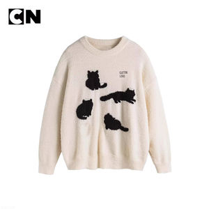 Suéter con Certificación GRS, Fabricante de Suéteres, Suéter de Invierno Personalizado al por Mayor para Hombre, de Mohair, Piel de Visón, Suave, con Patrón Jacquard - Product Image 4