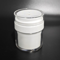 Flacon pompe airless de luxe en plastique pour cosmétiques, 5ml-120ml, pot double paroi pour soins de la peau 15g-100g, masques faciaux et perruques