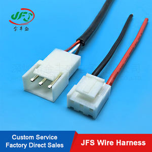 Rangkaian Kabel Terminal 2-Pin JST VHR Kustom 316253524 dengan Inti Tembaga Isolasi PVC Tegangan Terukur 600V - Product Image 2