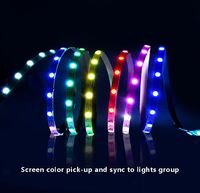 Bandes LED en plastique flexibles réglables, télécommande, étanches IP67, pour contrôle par application, synchronisation musicale, guirlandes lumineuses 12V, vente en gros