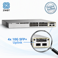 Commutateur Cisco Catalyst C9300-24UX-M 24 ports MGig UPOE L3 640 Gbit/s 480G StackWise 560W/1440W PoE Budget Meraki Cloud Managed