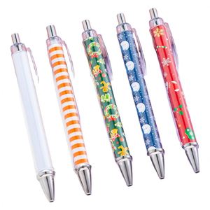 Stylo bille transparent X1212Mega avec rouleau de papier coloré à l'intérieur pour publicité, stylo vierge personnalisé pour promotion - Product Image 3
