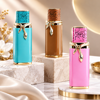 Parfum pour femme, décoration serpent de luxe, parfum longue durée, flacon carré coloré, vaporisateur EDP, parfum pour cadeau