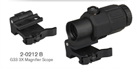 Factory 3X Magnifier Combo with Built-In Flip QD Mount Essential Scope Accessories