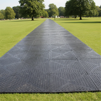 Tapis routiers ZSPE robustes 4x8 résistants à la déformation en HDPE pour la protection temporaire des routes boueuses