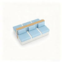 Ensemble de canapés modulaires sectionnels pour bureau, hôtel, hall commercial, sièges moelleux, canapé pour zone d'attente publique