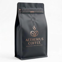 Sachet d'emballage alimentaire personnalisé à fermeture éclair, imprimé sur 8 côtés, étanche, de qualité alimentaire, pour café, avec logo personnalisé, en matériaux BOPP/AL/PE