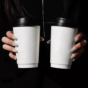 Gobelets en papier jetables à double paroi pour boissons chaudes, café à emporter, 16 oz et 12 oz, avec logo - Product Image 1