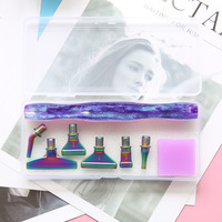 Stylo de peinture diamantée en résine, stylo perceuse d'art diamantée avec accessoires d'outils de peinture diamantée, stylo ergonomique à points diamantés, prise confortable