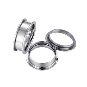 Macho Jewelry 316L Stainless Steel 2 Pieces Thread Screw <strong>Ring</strong> <strong>Blank</strong> Core for Inlay NFC <strong>Ring</strong> Jewelry - Product Image 4