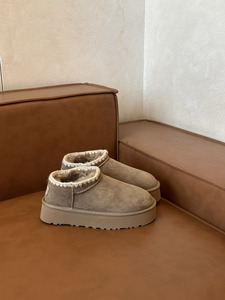 <span class=keywords><strong>Stivaletti</strong></span> da Donna Casual <span class=keywords><strong>con</strong></span> Suola Spessa, in Vera Pelle e Lana, Imbottiti in Cotone, Stivali da Neve in Pelle di Pecora - Product Image 4