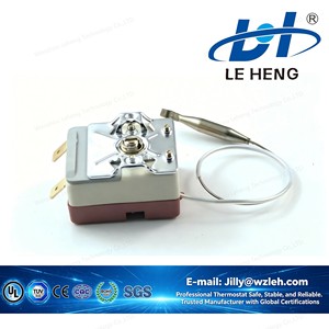 <span class=keywords><strong>Thermostat</strong></span> capillaire à capteur et ampoule en cuivre avec contrôleur de température 220V réglable pour radiateurs et équipements de chauffage électrique - Product Image 4