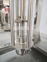 Mélangeur électrique mobile de levage à haut cisaillement Machine de mélange d'émulsification d'homogénéisation de crème cosmétique