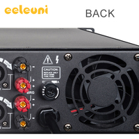 Eeleuni 4 Kanal 400W Profesyonel Güç Amplifikatörü 8Ohm Sahne Ses Sistemi AMP Bar KTV Canlı Performanslar için
