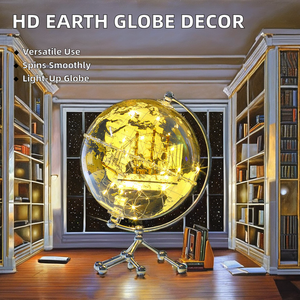 Wellfun Home Decor Interactive World Stickers Of The World Expanding Toy Nouveauté Cadeaux Globe Earth Globe Decor Globe - Product Image 1