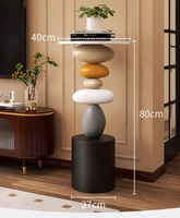 Table console sur pied en résine, grand format, style artistique, luxe léger et moderne, pour salon, villa, décoration intérieure, pour la maison neuve