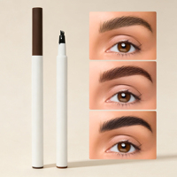 Crayon à sourcils liquide cosmétique OEM/ODM, imperméable, végan, noir, brun, marque privée, maquillage pour les yeux