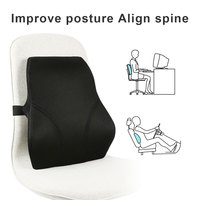 Coussin lombaire ergonomique OEM ODM, soutien dorsal complet, mousse à mémoire de forme, orthopédique, pour chaise de bureau, soulage les douleurs dorsales