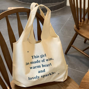 Tapiz personalizado <span class=keywords><strong>de</strong></span> lona blanco y negro Cavas Tote Bags <span class=keywords><strong>De</strong></span> Colores con bordado bolsillo cremallera para negocios - Product Image 5