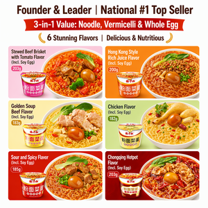 Authorized Yangzhanggui <strong>Noodle</strong> <strong>with</strong> <strong>Egg</strong> | Smooth Vermicelli | #1 Sales | Large Portion | HACCP ISO Certified - Product Image 6