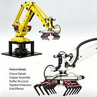 Bras manipulateur robotisé pour ligne de production d'emballage et de palettisation, avec boîte de vitesses et entraînement pneumatique IP65 pour sacs de 25 kg, 40 kg, 50 kg de graines de lin emballées