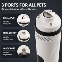 Lime à ongles électrique améliorée pour chien avec lumière LED, 2 vitesses, silencieuse, lime à griffes indolore pour chat, rechargeable par USB, en plastique