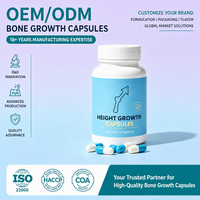 Capsules pour la croissance osseuse OEM ODM Marque privée Formule de croissance à base de Vitamine D3 et Calcium pour les os et autres compléments de santé