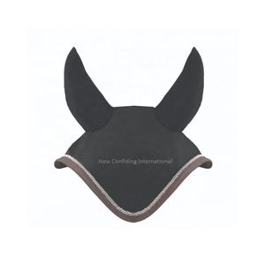 Gorro de caballo ecuestre con mosca, accesorio de alta calidad con logotipo personalizado de ganchillo, modelo am589 - Product Image 1