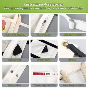 Tùy Chỉnh Vải Cup Tái Sử Dụng Uống Tàu Sân Bay Tote Sinh Thái Thân Thiện Với Crossbody Chai Nước Chủ Bông Cup Túi Cho Du Lịch Ngoài Trời - Product Image 3