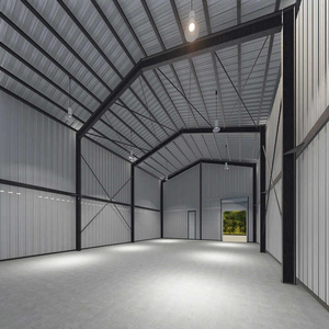 Estructura de acero prefabricada de 1000 metros cuadrados para almacén, garaje, oficina, pasillo de hotel, Kits de construcción de metal - Product Image 4