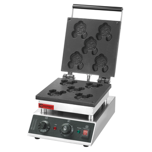 Máquina de gofres con forma de <span class=keywords><strong>Mickey</strong></span>, equipo de cocina Campbon, - Product Image 1