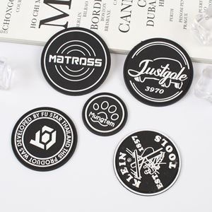 Sous-verres personnalisés avec logo, en PVC, imperméables, antidérapants, écologiques, avec étiquette <span class=keywords><strong>adhésive</strong></span>, étiquette en silicone personnalisée, tapis de tasse pour voiture - Product Image 3