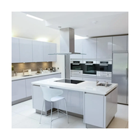 Idée de conception de cuisine moderne Meuble d'armoire moderne Ensembles de cuisine Armoire Mobilier intelligent dans la menuiserie de cuisine