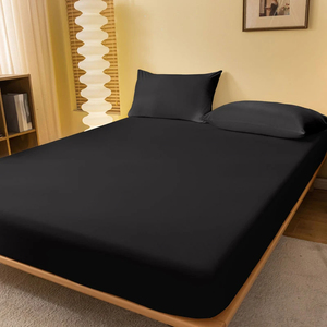 Sábana Ajustable de Alta Calidad para Cama Individual, Matrimonial o Queen, Cubre Colchón Natural con Banda Elástica, Ropa de Cama con Funda de Almohada - Product Image 1