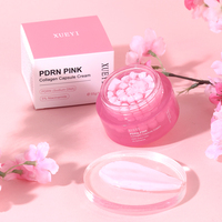 Crème Visage Personnalisée à Marque Blanche PDRN au Collagène Rose avec Micro-perles Élastiques 55g pour Tous Types de Peau ; Fabrication OEM/ODM