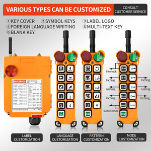 Télécommande radio universelle sans fil F24-10D pour grue industrielle à deux vitesses, 10 boutons, 10 canaux, pour palan et grue - Product Image 4