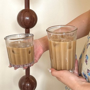 Tasse à Latte en Verre Transparent Motif Dessin Animé Résistante à la Chaleur pour Americano Glacé Usage Unique Fête 2026 Autres Accessoires - Product Image 4