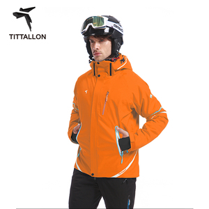 OEM ODM Waterproof Anti-UV Outdoor Jacket Tetrahedral Fabric Men's Ski &amp; Snowboard Jackets - Product Image 2