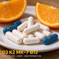 Capsule de Vitamine D3 K2 MK7 B12 OEM ODM Marque Privée Haute Puissance Gélule Molle Mélange de Soutien pour Autres Compléments de Santé