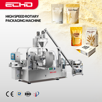 Machine d'emballage de joint de remplissage automatique de sac en papier préfabriqué pour 1kg 5kg poudre de farine de maïs de maïs de manioc riz blé Kenya