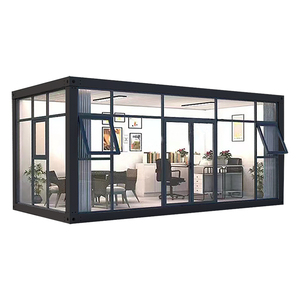 DYCE2 di alta qualità all'aperto a buon mercato prezzo pieghevole muro di vetro tenda facile installare le case di attività <span class=keywords><strong>e</strong></span> strutture in acciaio - Product Image 1
