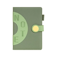 Carnet en cuir PU A5 bicolore 2026 pour le journalisation professionnel et la planification quotidienne